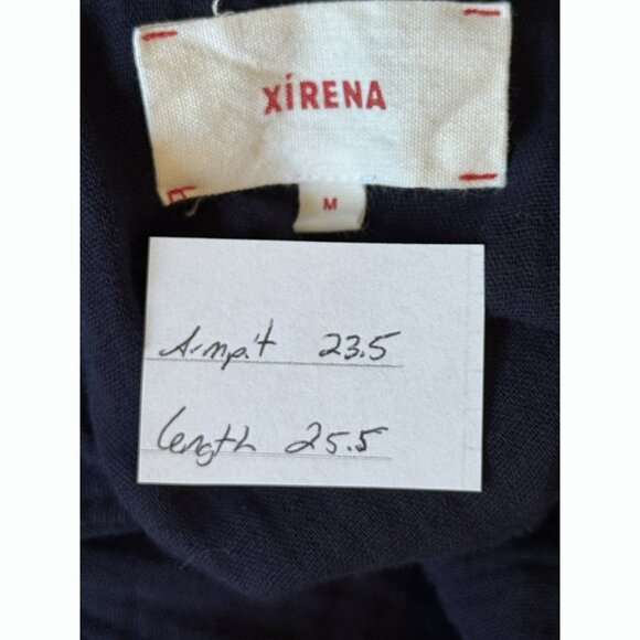 Xirena Women’s Avery Top Chelsea Gauze Sz Medium North Star Blue Nautical Casual - Picture 2 of 9